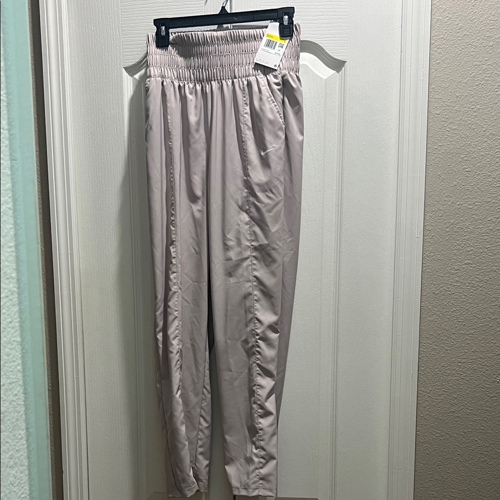 Nike Light Purple/Gray Elastic High Waist Pants